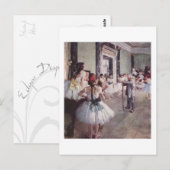 Balletklasse briefkaart (Voorkant / Achterkant)