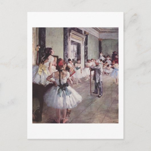 Balletklasse briefkaart (Voorkant)
