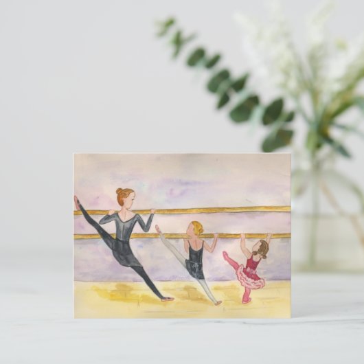 Balletklasse Briefkaart (Staand voorkant)