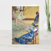 Balletklasse, de Dans Hall van Edgar Degas Kaart (Voorkant)