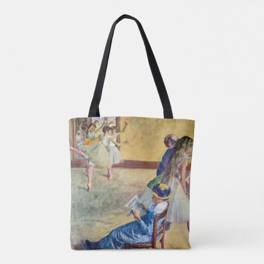 Balletklasse, de Dans Hall van Edgar Degas Tote Bag (Achterkant)