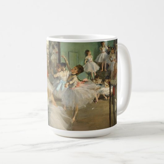 Balletklasse | Edgar Degas | Dancer Personalized Koffiemok (Voorkant rechts)