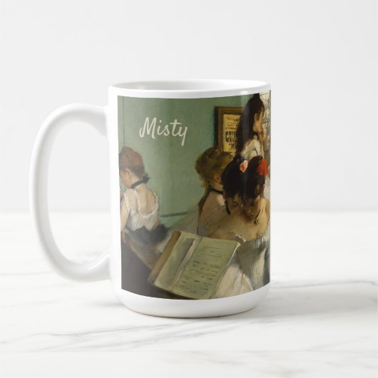 Balletklasse | Edgar Degas | Dancer Personalized Koffiemok (Links)