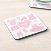 Balletkleding Onderzetter - Witte achtergrond (Linkerzijde)