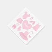 Balletkleding Papier servet - Witte achtergrond (Hoek)