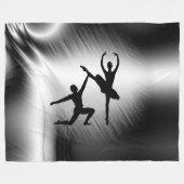 Balletkoppel dans fleece deken (Voorkant (Horizontaal))