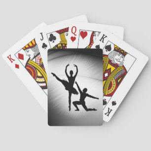 Balletkoppel dans pokerkaarten