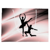 Balletkoppel Danst met Roze Accent Groot Cadeauzakje (Achterkant)