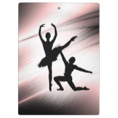Balletkoppel Danst met Roze Accent Klembord (Achterkant)