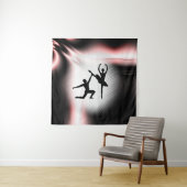 Balletkoppel Danst Met Roze Accent Wandkleed (In situ)