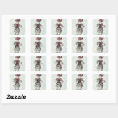 Balletkostuum Vierkante Sticker (Vel)