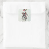 Balletkostuum Vierkante Sticker (Tas)
