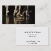 Balletleraar balletstudio's dansstudio's visitekaartje (Voorkant / Achterkant)