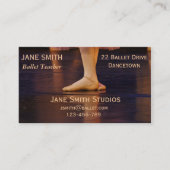 Balletleraar balletstudio's dansstudio's visitekaartje (Voorkant)