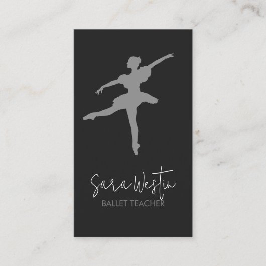 Balletleraar Dans Visitekaartje (Voorkant)
