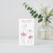 Balletlerares Ballet Dansleraar Visitekaartje (Staand voorkant)
