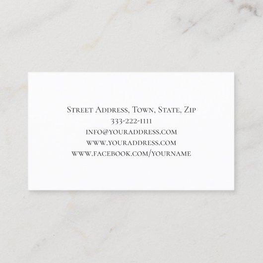 Balletles Ballerina Performance Solid Black Visitekaartje (Achterkant)