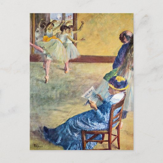 Balletles, de danszaal door Edgar Degas Briefkaart (Voorkant)