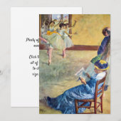 Balletles, de danszaal van Edgar Degas Kaart (Voorkant / Achterkant)