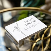 Balletles Een Lijn Lijn Lijn Ballerina Tekenen Visitekaartje