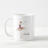 Balletmeisje gepersonaliseerd koffiemok (Links)