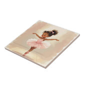 Balletmeisje in Roze Tutu Tegeltje (Zijkant)