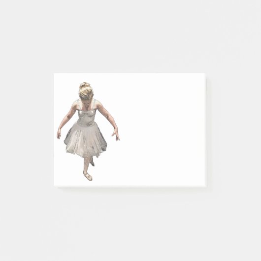 balletmeisje, met de hand getekend design post-it® notes (Voorkant)