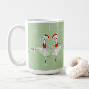 Balletmuis Kerstsneeuwvlokken Koffiemok