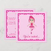 Balletoverweging: Beginner Ballerina Kaart (Voorkant / Achterkant)