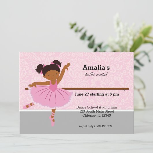 Balletoverweging Kaart (Staand voorkant)