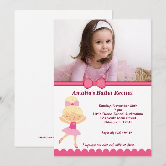 Balletoverweging Kaart (Voorkant / Achterkant)