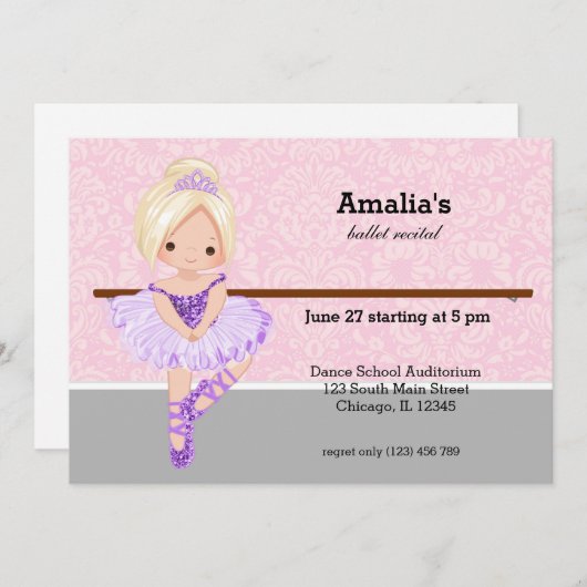 Balletoverweging Kaart (Voorkant / Achterkant)