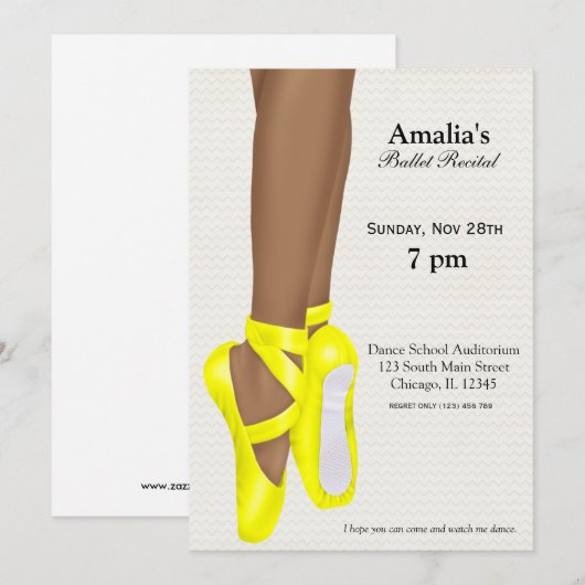 Balletoverweging Kaart (Voorkant / Achterkant)