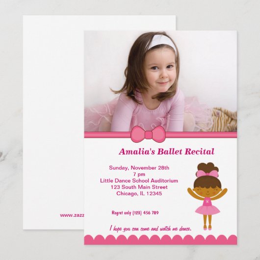 Balletoverweging Kaart (Voorkant / Achterkant)