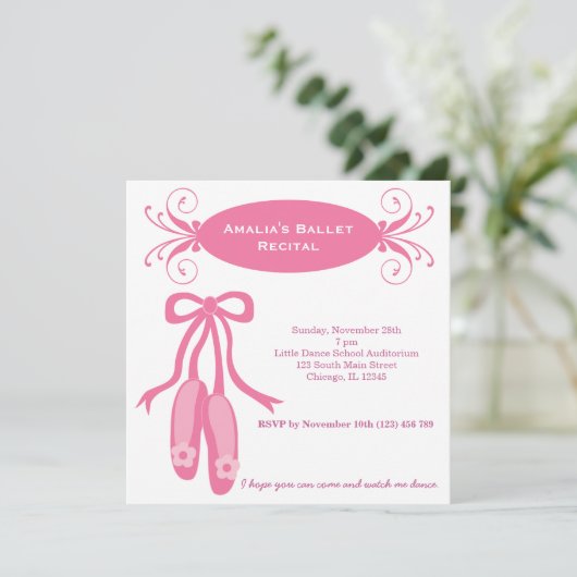 Balletoverweging Kaart (Staand voorkant)