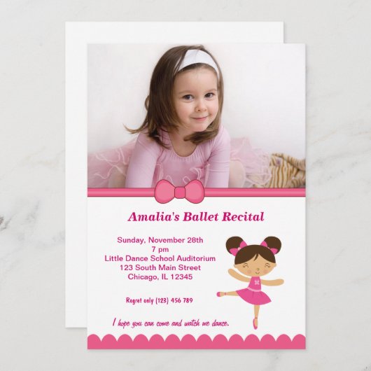 Balletoverweging Kaart (Voorkant / Achterkant)