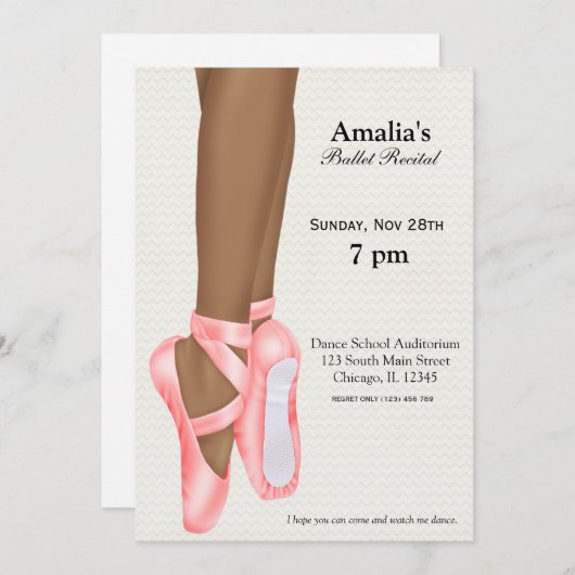 Balletoverweging Kaart (Voorkant / Achterkant)