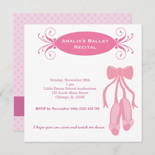 Balletoverweging Kaart (Voorkant / Achterkant)