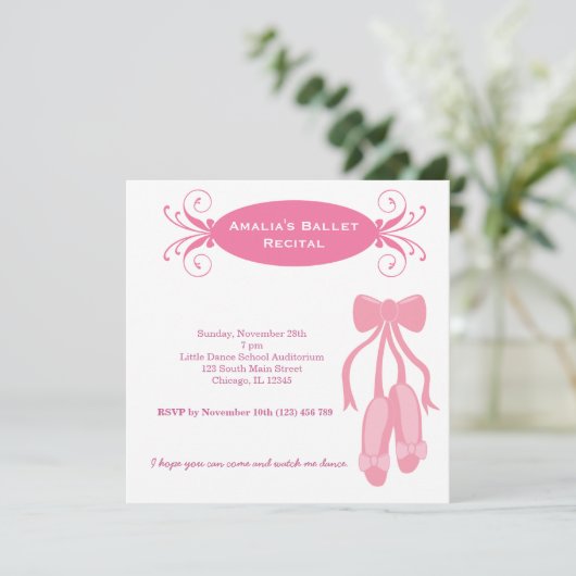 Balletoverweging Kaart (Staand voorkant)