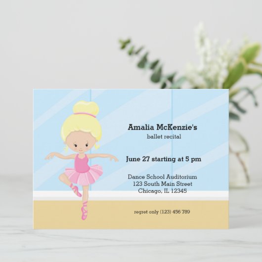 Balletoverweging Kaart (Staand voorkant)