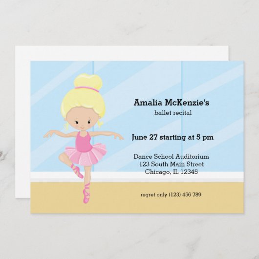 Balletoverweging Kaart (Voorkant / Achterkant)