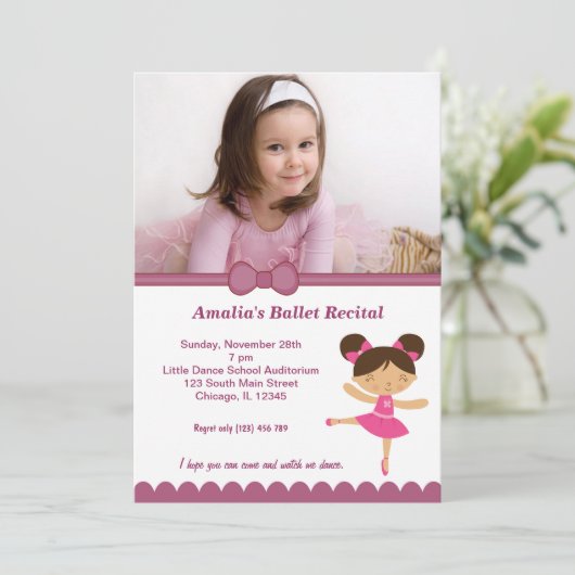 Balletoverweging Kaart (Staand voorkant)