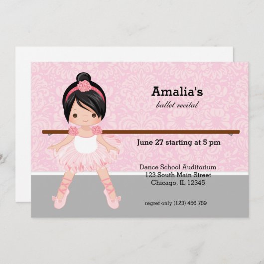 Balletoverweging Kaart (Voorkant / Achterkant)