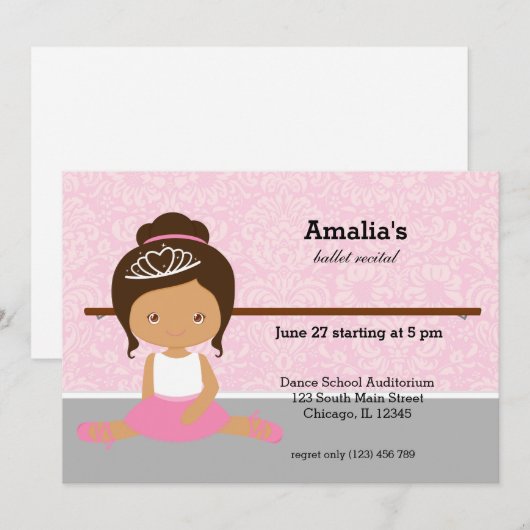 Balletoverweging Kaart (Voorkant / Achterkant)