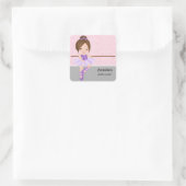 Balletoverweging Vierkante Sticker (Tas)