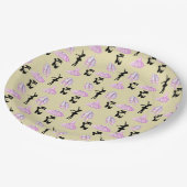 Balletpatroon met Dance Attire en Ballerina Papieren Bordje (Gekanteld)