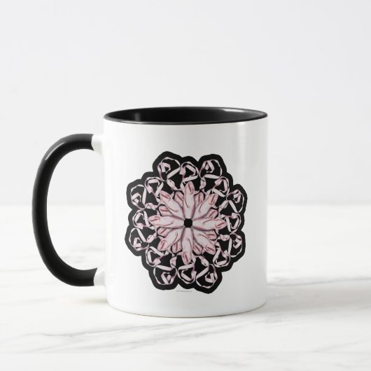 Balletpatroon (roze) Mok (Links)