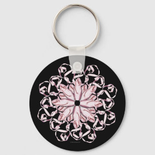 Balletpatroon (roze) Sleutelhanger