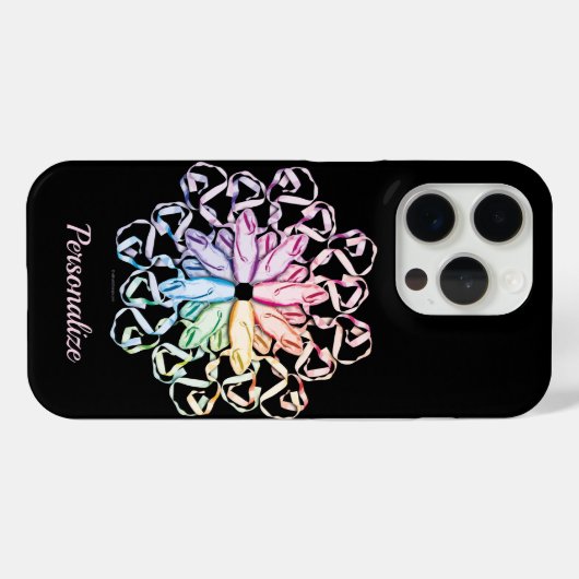Balletpatroon (spectraal) Case-Mate iPhone case (Achterkant (horizontaal))