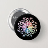 Balletpatroon (spectraal) ronde button 5,7 cm (Voorkant /achterkant)
